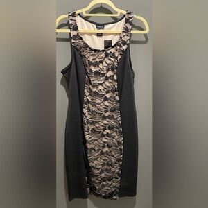 Torrid Black and Cream Lace Dress